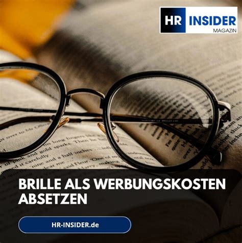 brille steuerlich absetzen